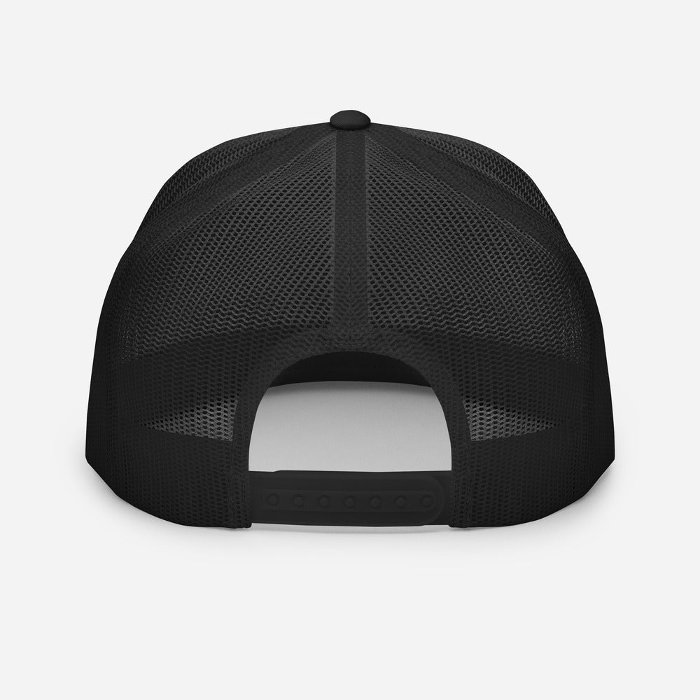 Trucker Cap (Black/White)